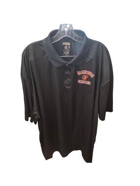 Baltimore Orioles Black Polo Shirt By Stitches Genuine Merchandise Athletic Gear